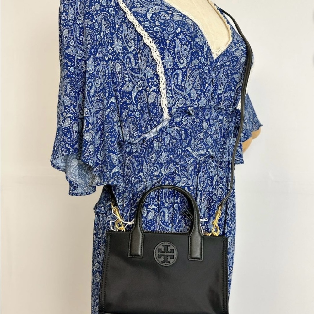 Tory Burch Ella Nylon Mini Tote Crossbody Bag Purse NWT - Picture 3 of 4